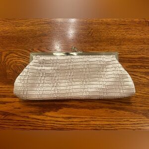 Small Clutch Cream Beige Womens Purse Formal With Chain Handle Strap